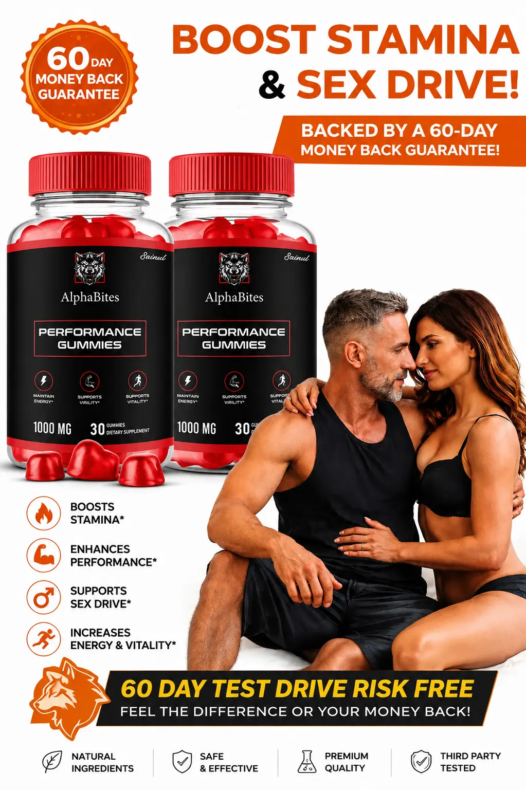 AlphaBites Men's Stamina & Vitality Supplement